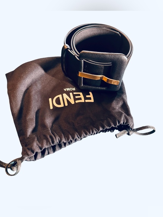 Fendi Forever Black Maxi Leather Belt Size 75cm/30in (Small) NWOT main image 5
